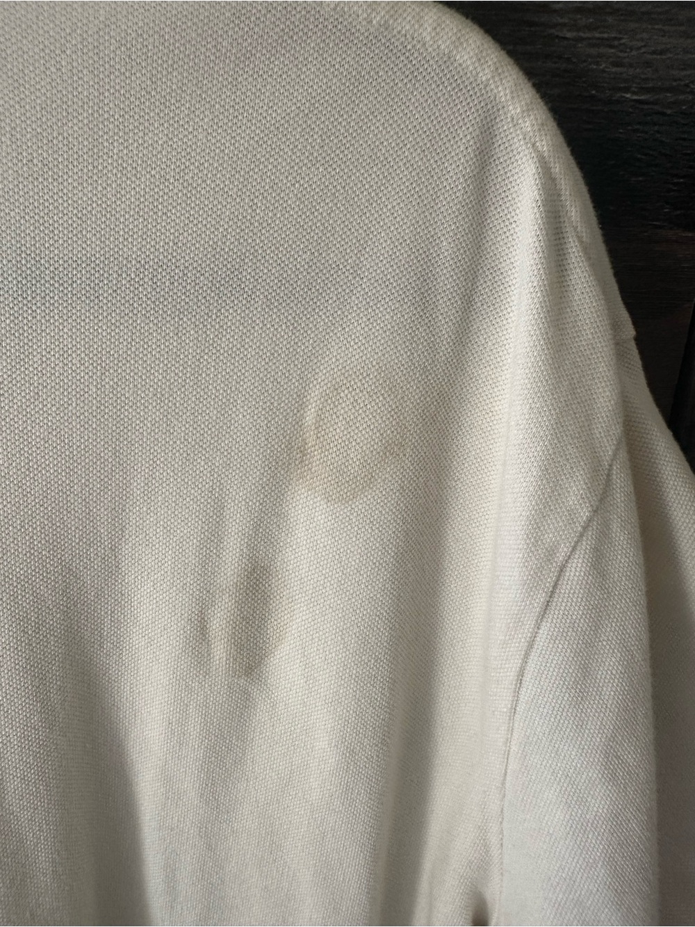 Vintage Ralph Lauren Men’s Cream Polo - Picture 5 of 10